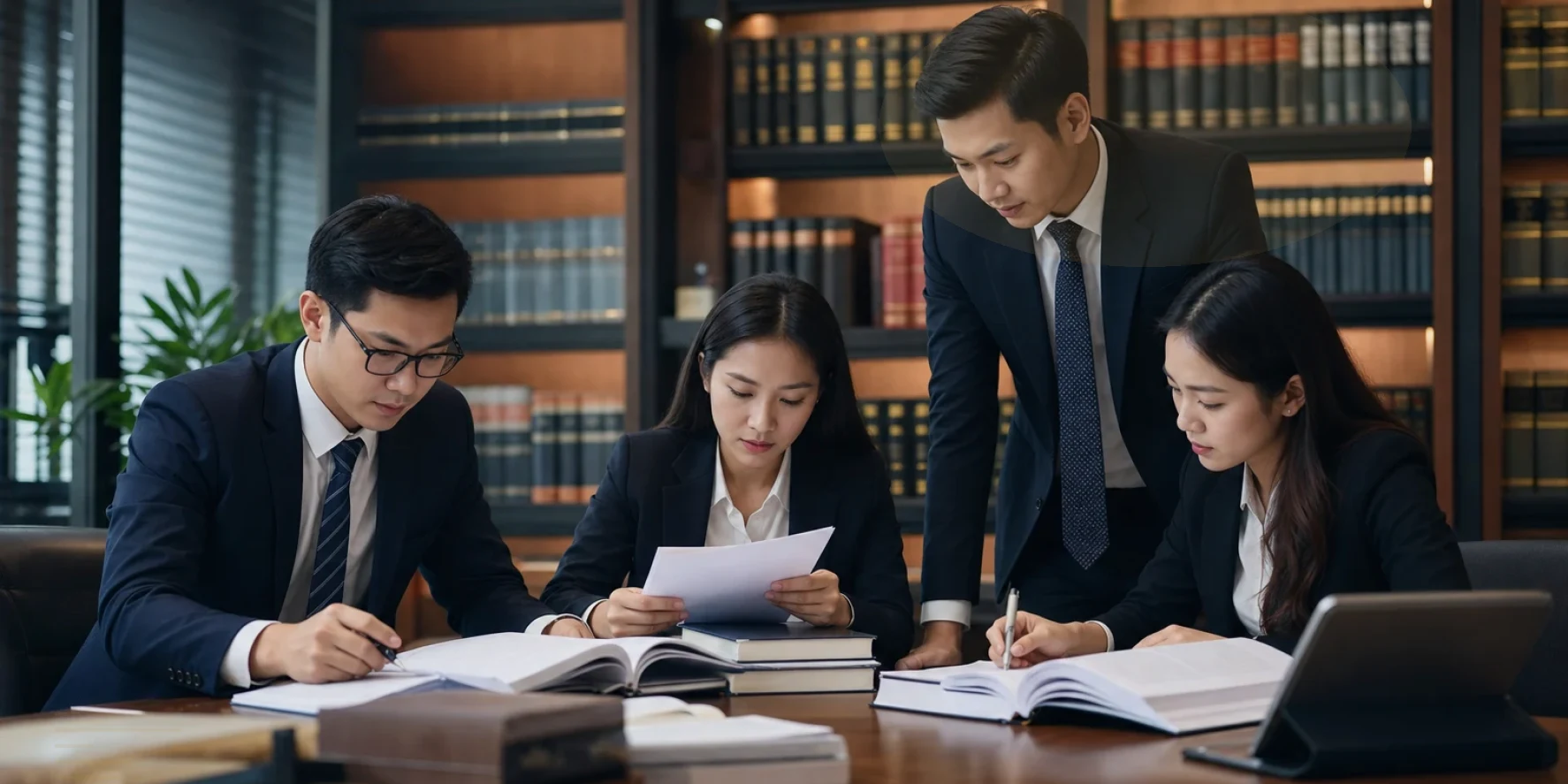 Lawyer and decision-makers evaluate options around the working file for civil litigation lawyer Vietnam
