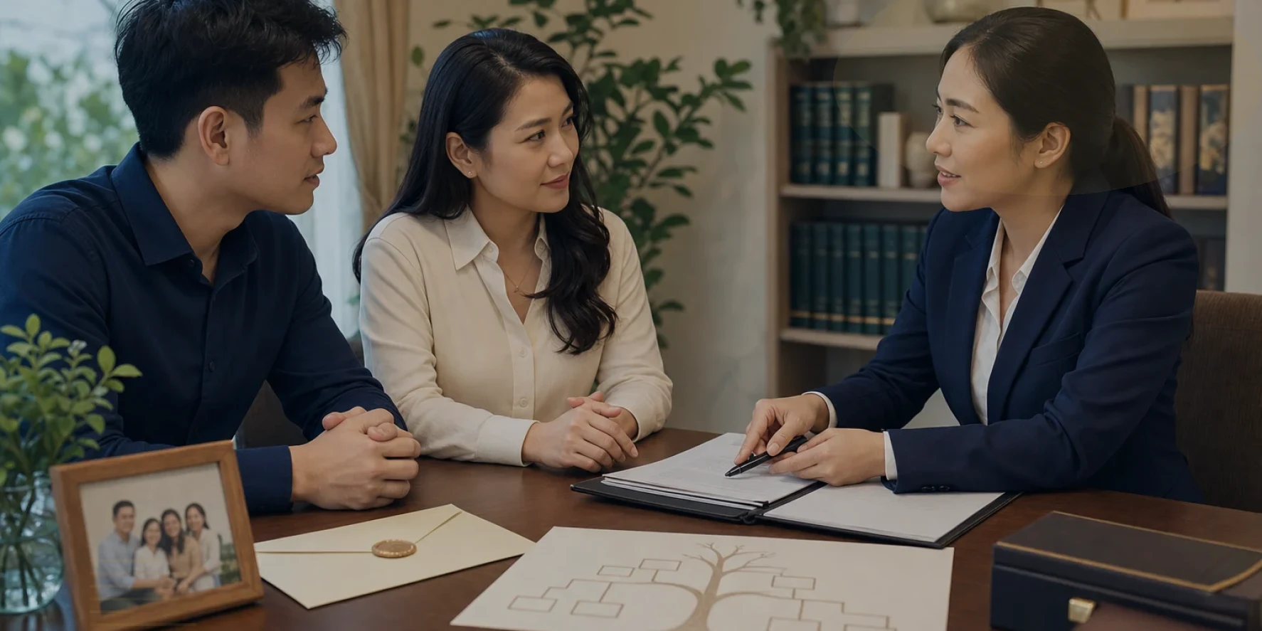 Advisers test the client brief against contracts, registers and supporting papers for family lawyer Vietnam