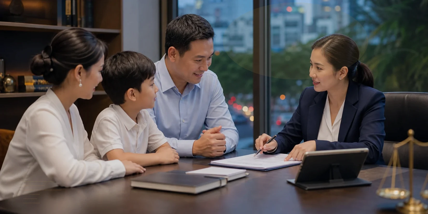 Counsel explain legal exposure and practical choices during a client meeting for labor law firm Ho Chi Minh City