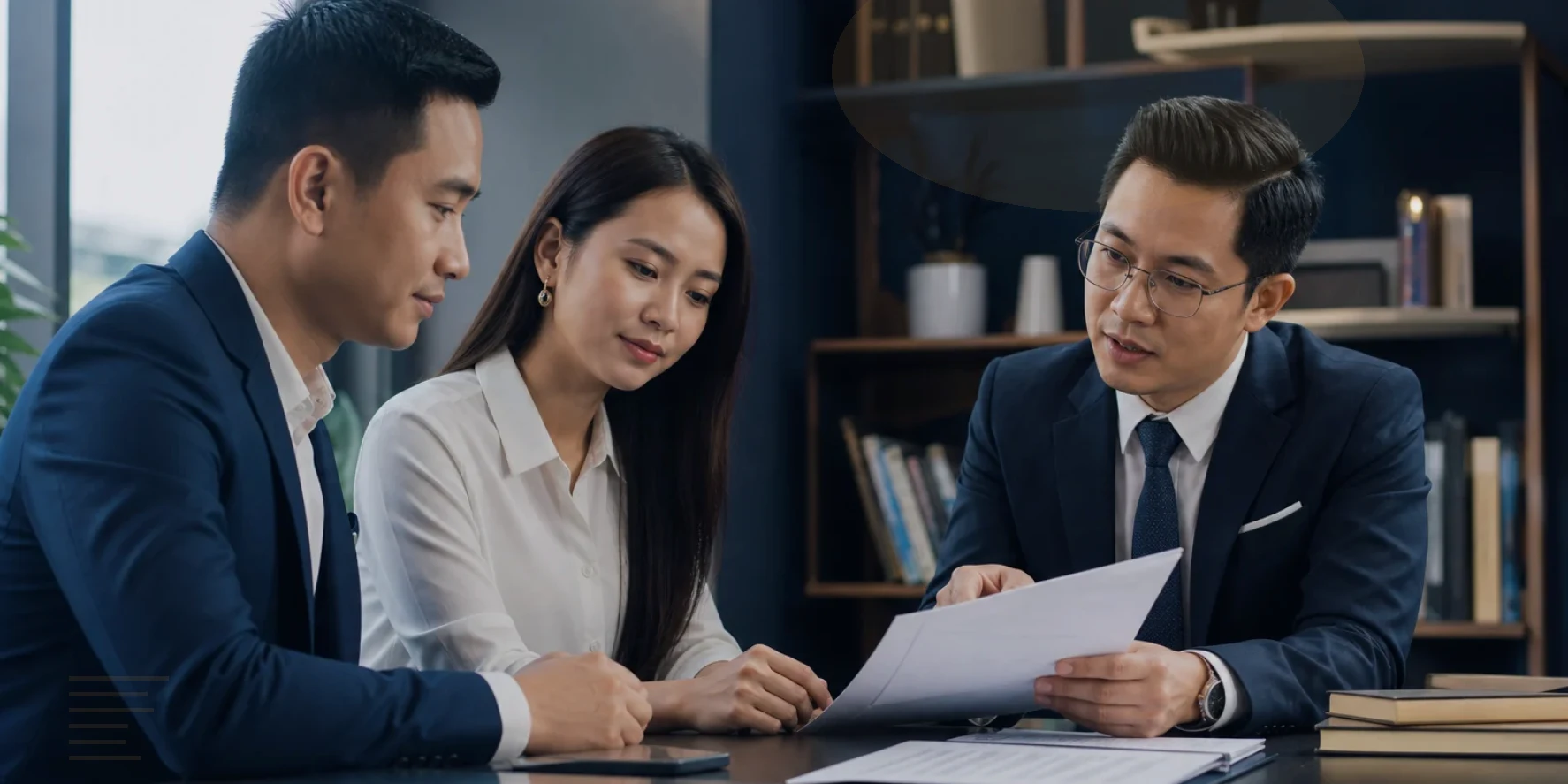 Lawyer and decision-makers evaluate options around the working file for work permit legal services Vietnam