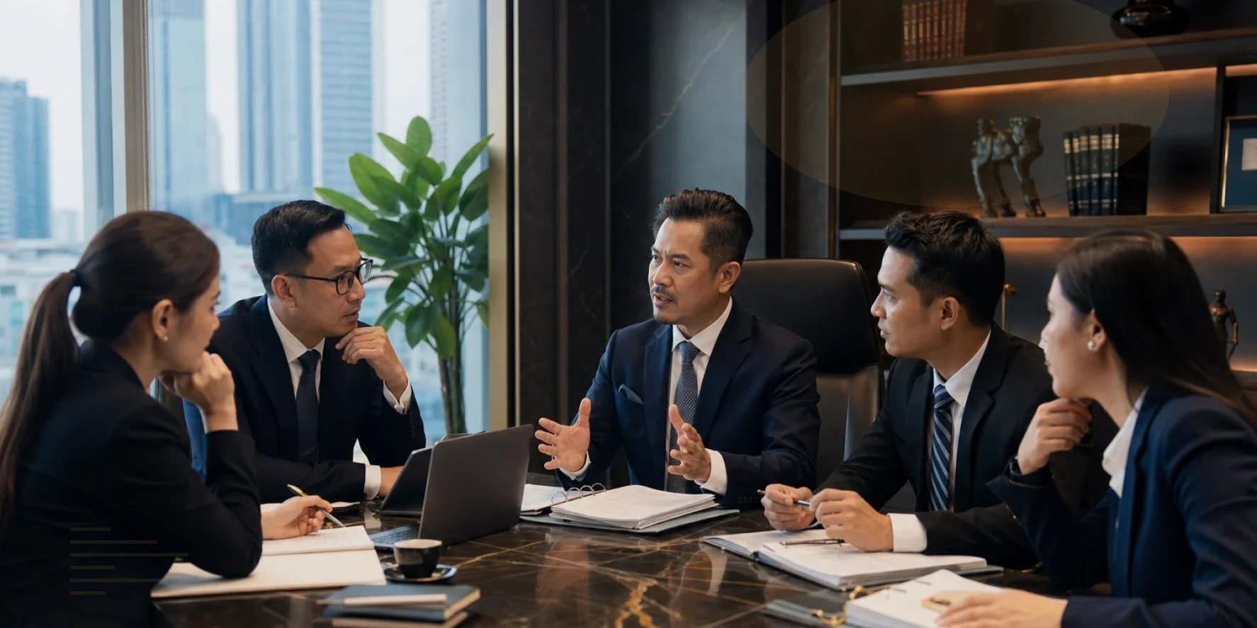 The advisory team confirm deadlines, owners and evidence for implementation for commercial transaction legal counsel