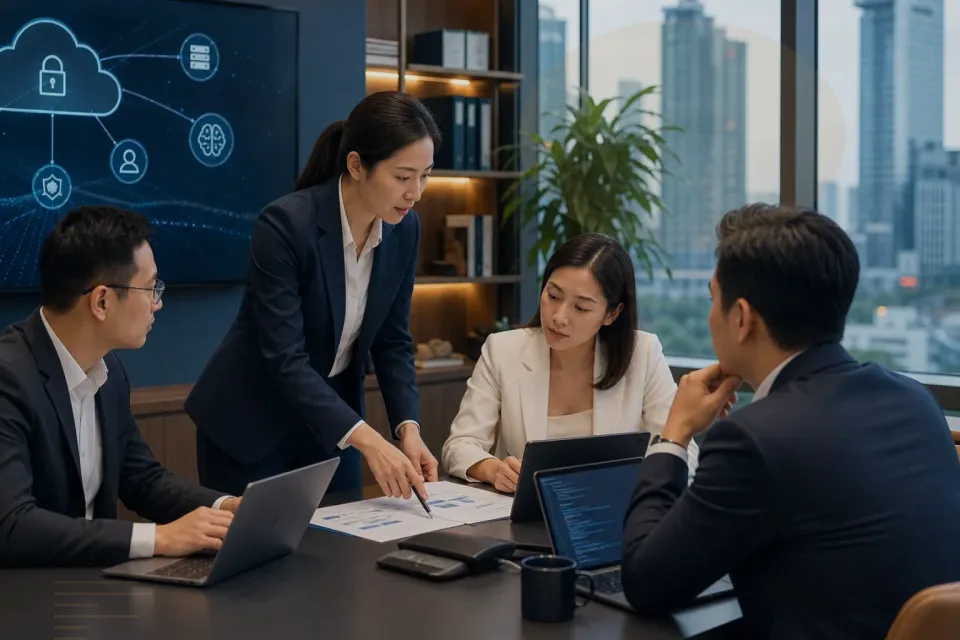 Illustrate the article Digital Transformation Legal Services Vietnam: Governance Guide